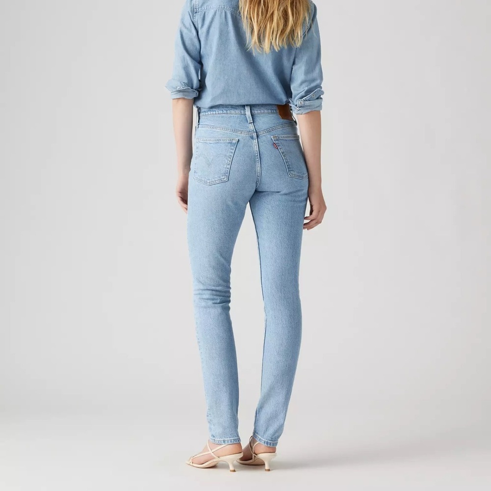 Women’s Levi's 501 Skinny Jeans Blue High Rise Denim Pants High Waisted Size 27 - Picture 5 of 16